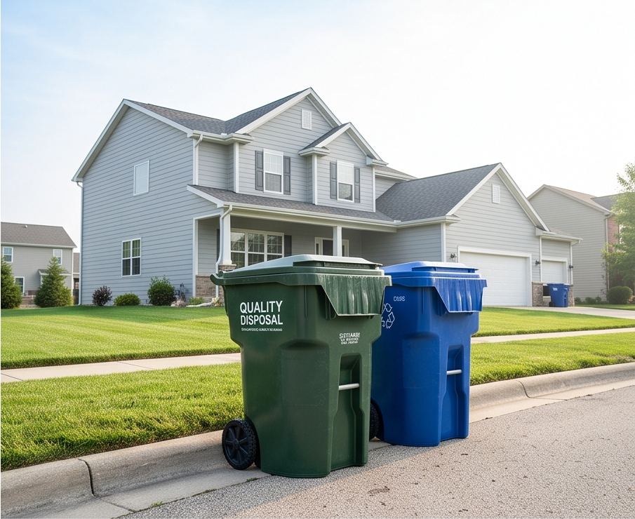 Residential carts at the curb